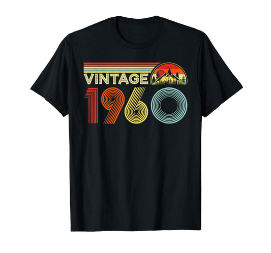 Vintage 1960 Classic Year 1960 Birth of Birthday Vintage T-Shirt