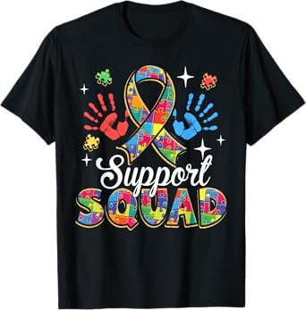 Autism Awareness Autism Support Squad Family T-Shirt