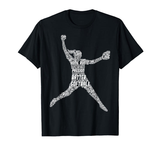 Softball Girls Women Kids T-Shirt
