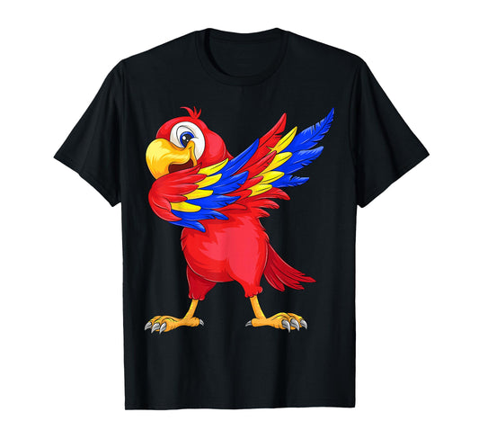 Cool Parrot Art for Women Girls Men Tropical Parrot Lover T-Shirt