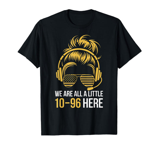 All Little 10-96 Emergency Responder Yellow 911 Dispatcher T-Shirt