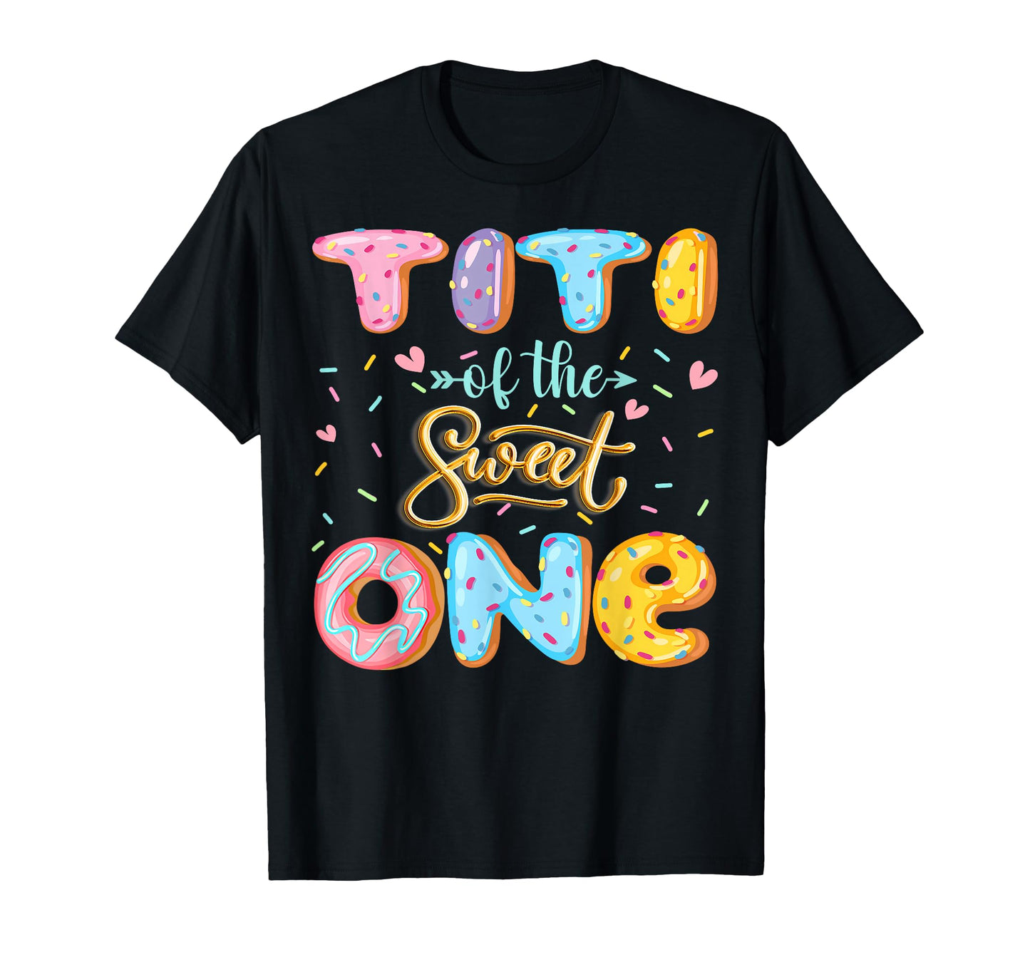 Titi Of The Sweet One 1St Birthday Girl Donut Lover T-Shirt