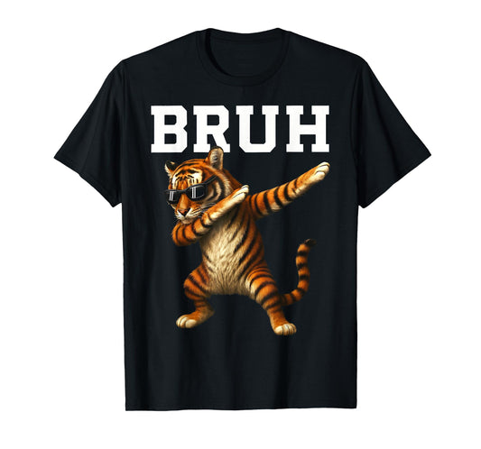 Vintage Bruh Game Day Funny Tigers Apparel for Men Women Kid T-Shirt