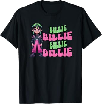 Retro Billie First Name Proud Personalized Vintage Punk T T-Shirt