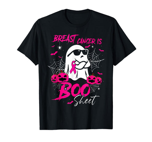 Breast Cancer Is Boo Sheet Breast Cancer Warrior Halloween T-Shirt