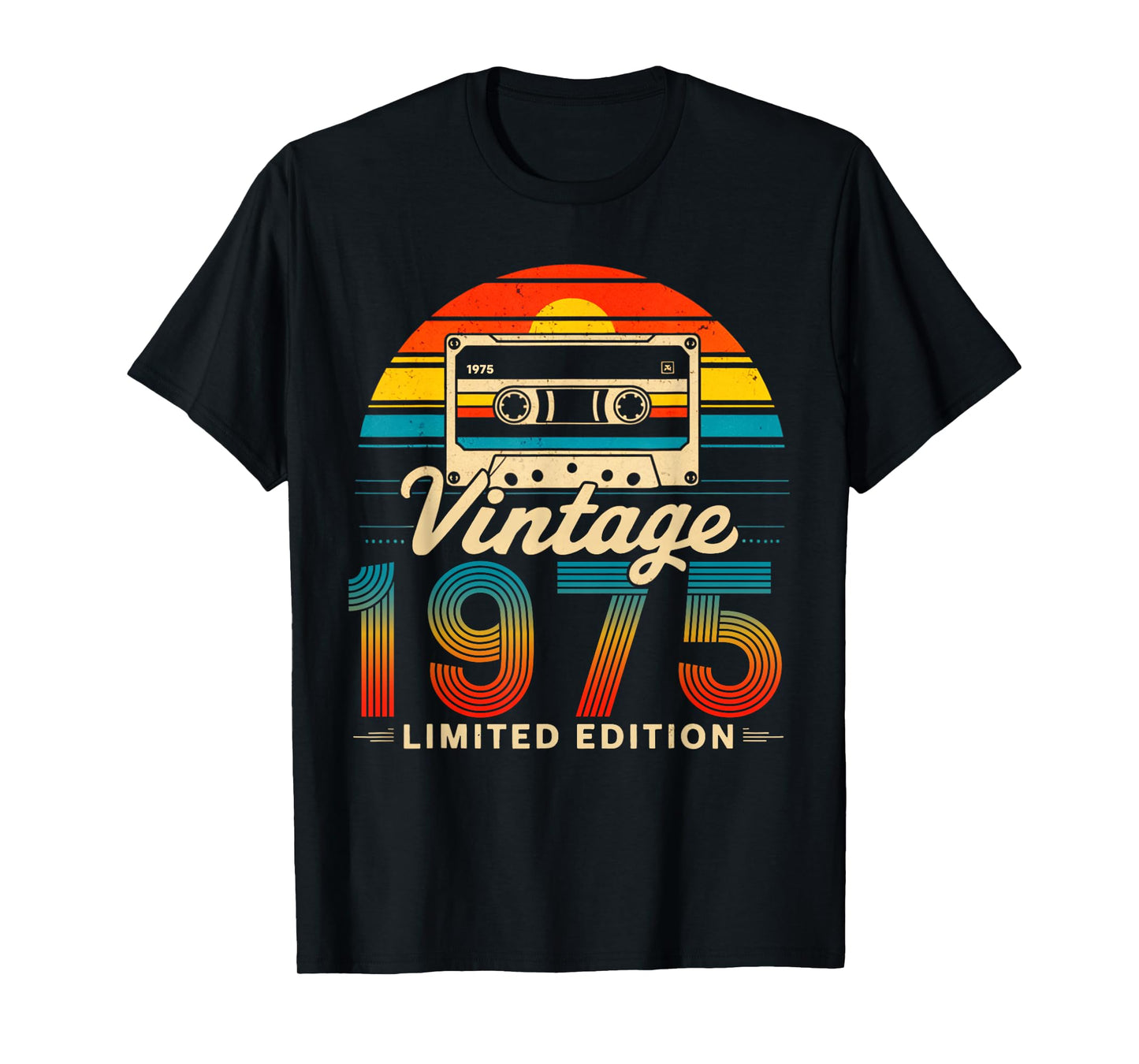 50 Years Old Gifts Vintage Born In 1975 Retro 50th Birthday T-Shirt