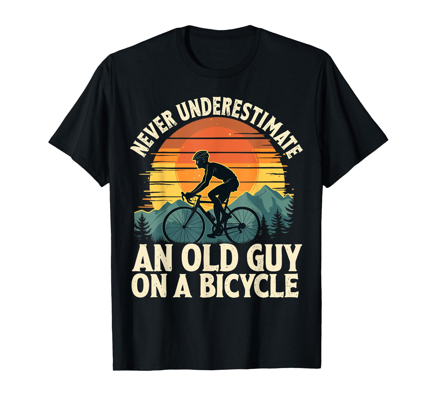 Cycling Grandpa Bicycle Riding Cycle Racing T-Shirt