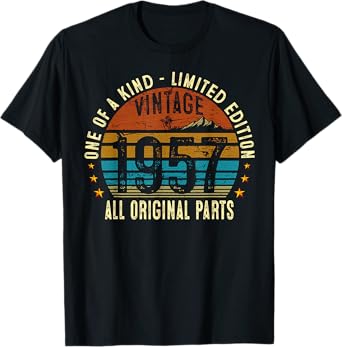 Vintage 1957 68 Years Old Men Women 68th Birthday Gifts T-Shirt