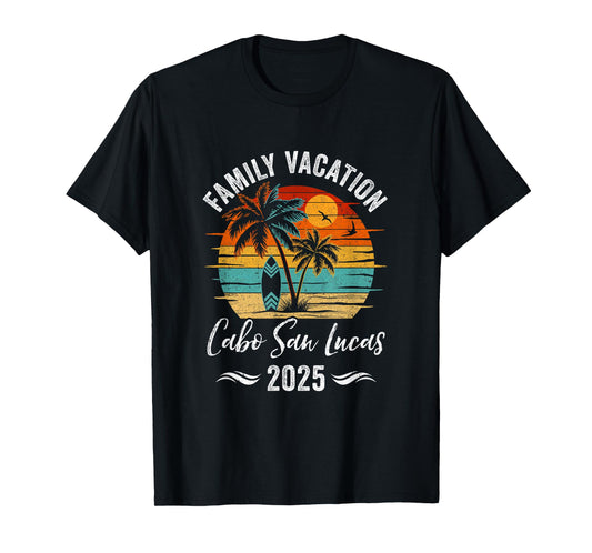 Family Vacation 2025 Vintage Cabo San Lucas Summer Matching T-Shirt