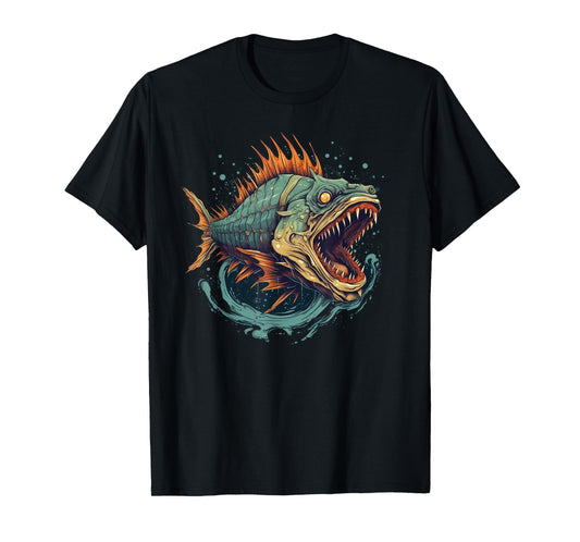 Cool Monster Fish for Boys and Girls T-Shirt