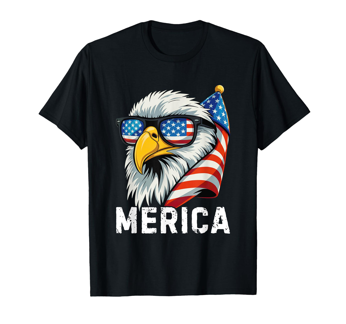 American Flag Bald Eagle Patriotic Eagle 4th of July Merica T-Shirt