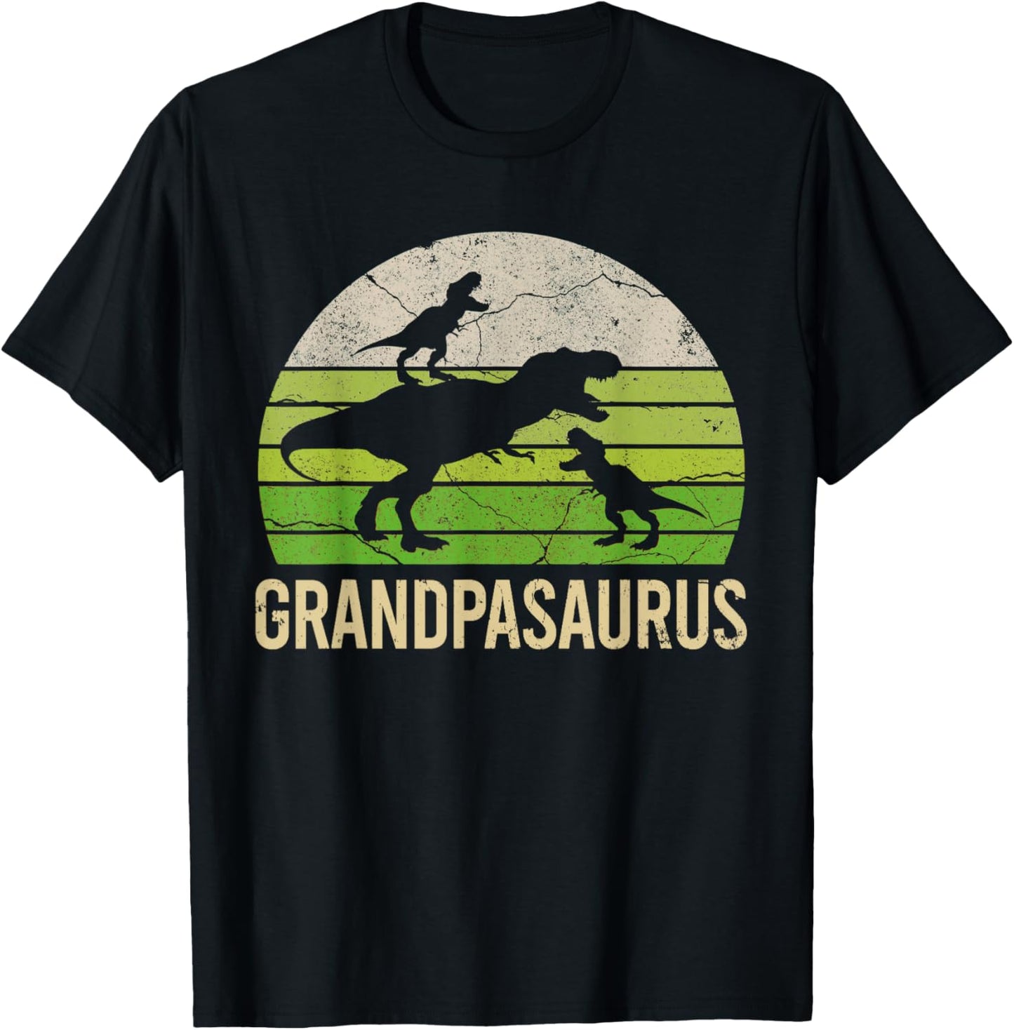 funny Grandpa dinosaur grandson Men Gift tee For Fathers Day T-Shirt