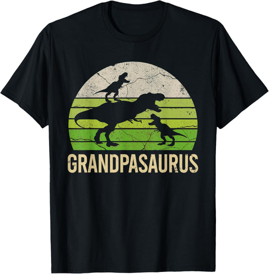 funny Grandpa dinosaur grandson Men Gift tee For Fathers Day T-Shirt