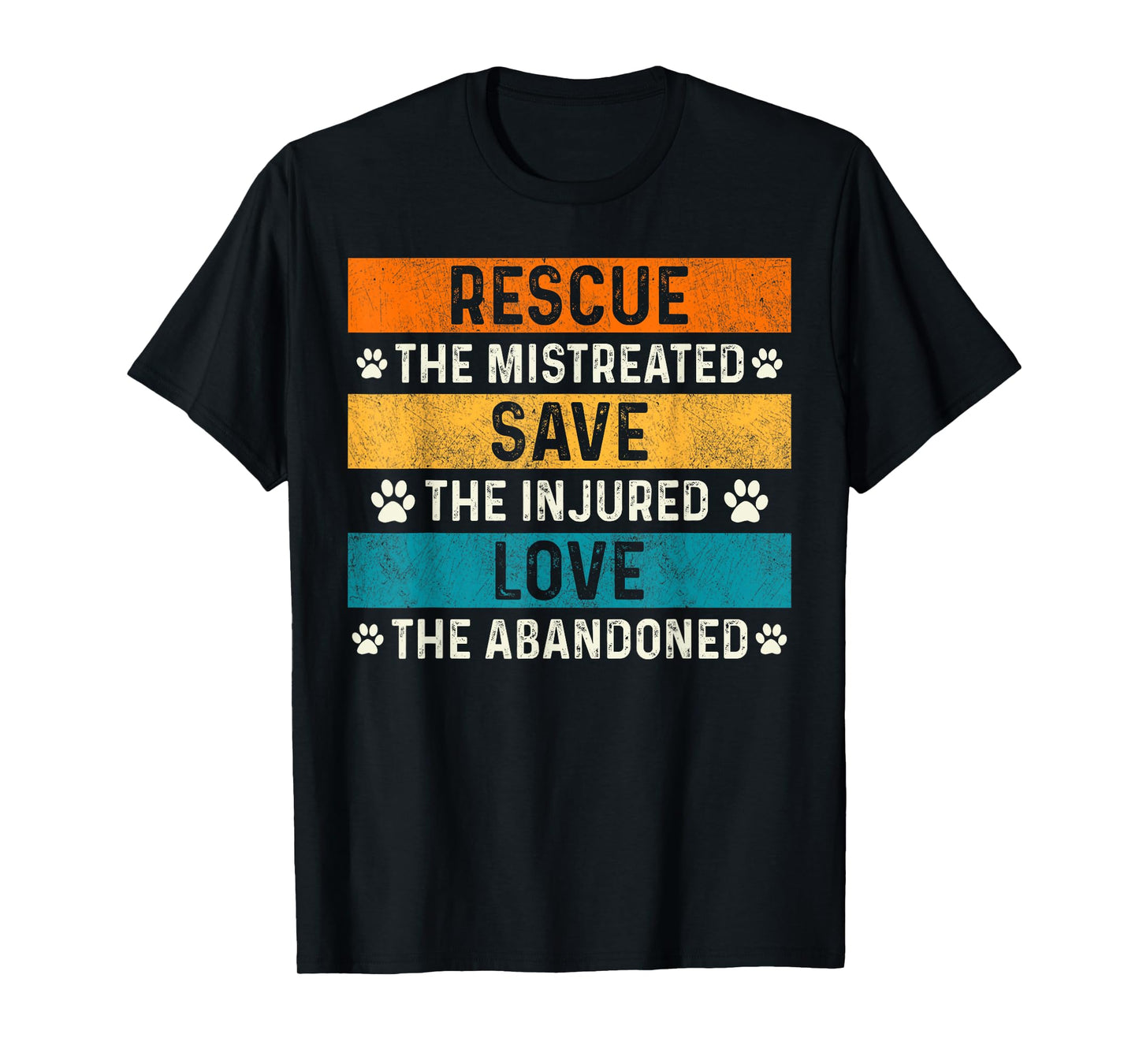 Rescue Save Love Dogs Rescue Volunteer Animal PET Lover T-Shirt