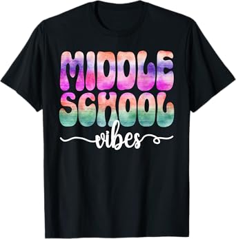Hello Middle School Vibes Back To School Middle School Squad T-Shirt