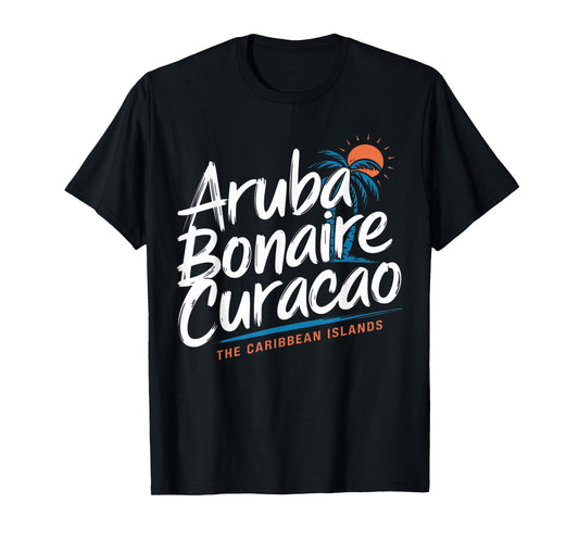 Curaçao Bonaire Aruba The Caribbean Islands ABC Vacation T-Shirt