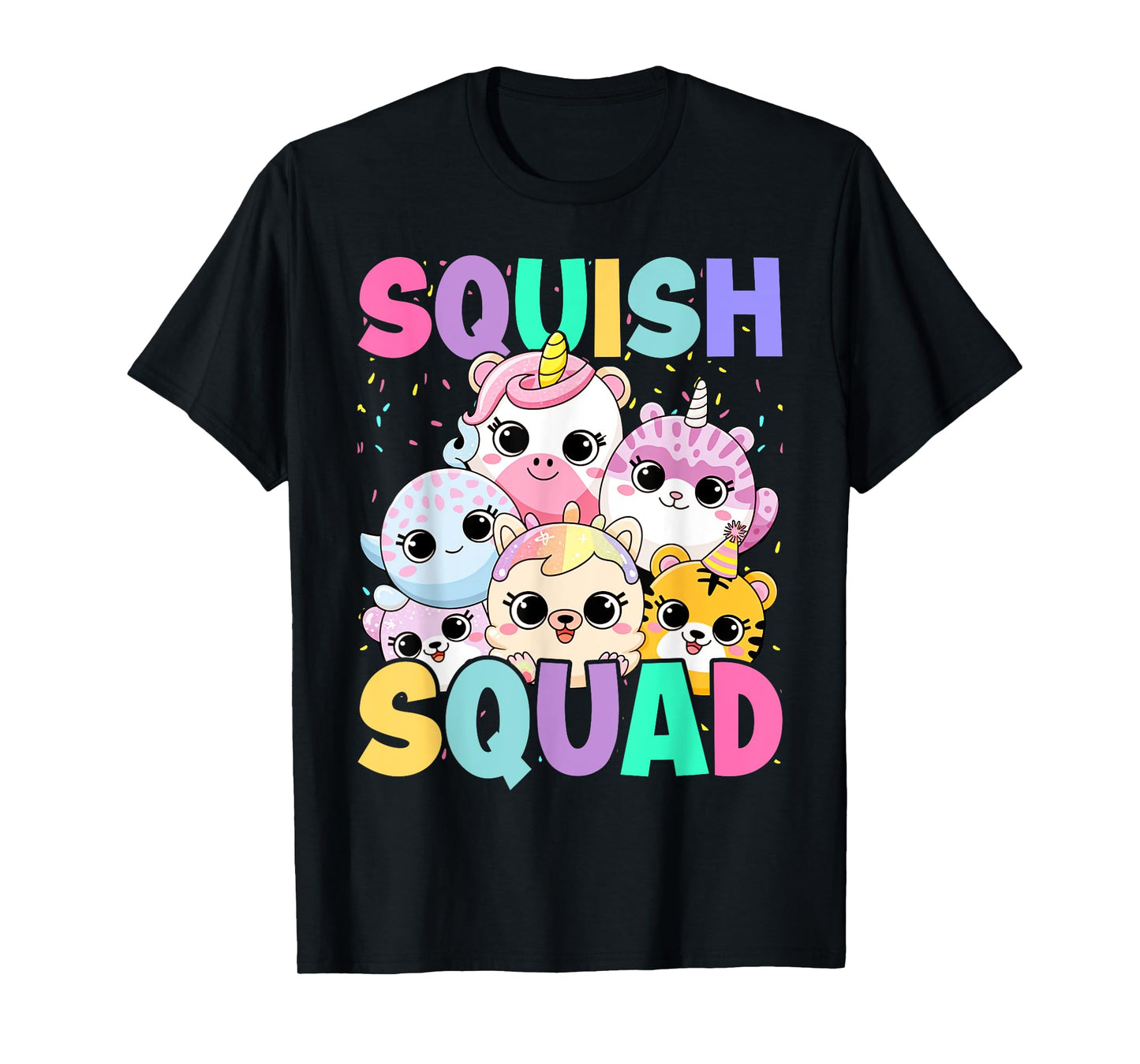 Squish Squad Birthday For Girls Kids Toddlers T-Shirt