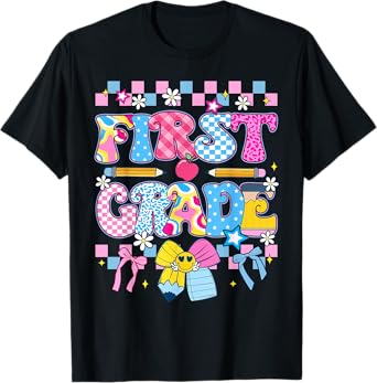 Cute First Grade Teacher 1st Grade Boys Girls Back to School T-Shirt