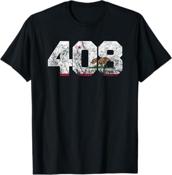 Area Code 408 shirt - San Jose California t-shirt T-Shirt