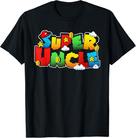Gamer Super Uncle Funny Father Day Gifts For Uncle T-Shirt