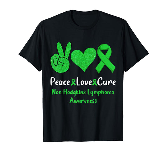 Peace Love Cure Non-Hodgkins Lymphoma Cancer Awareness Cute T-Shirt