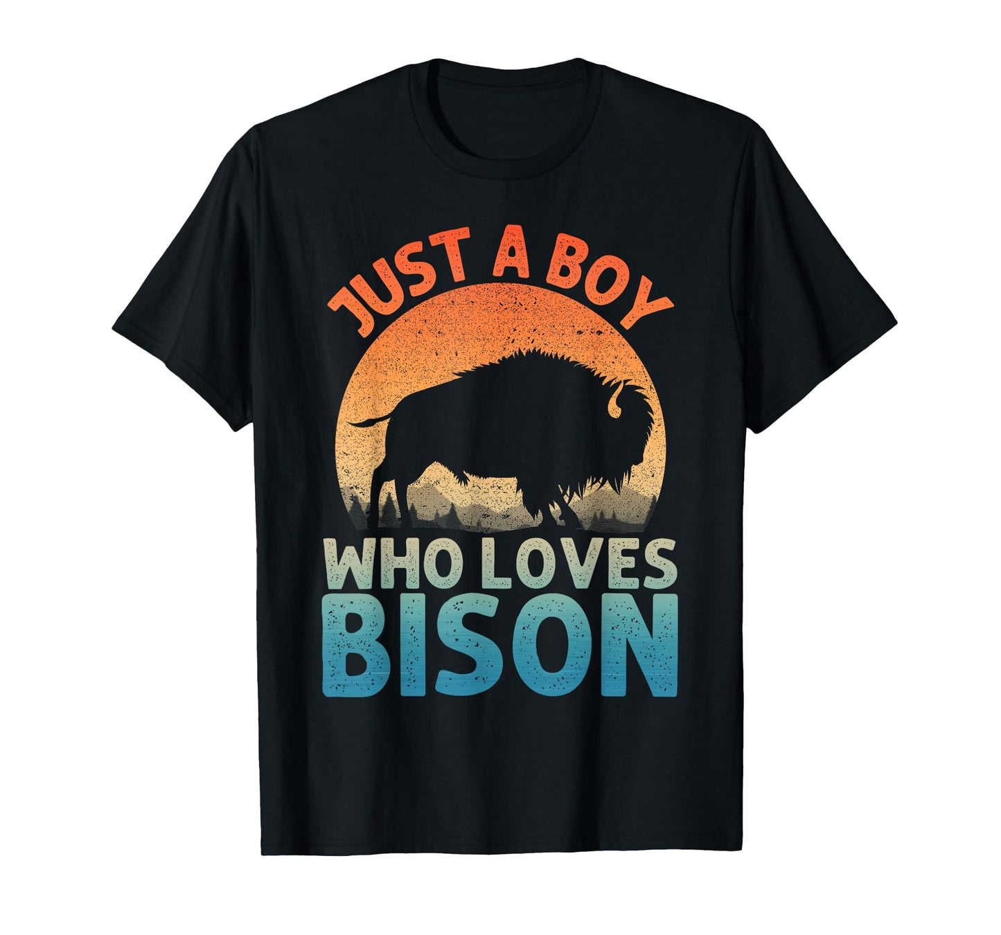 Cool Bison Design for Men Boys Wildlife Buffalo Lover Bison T-Shirt