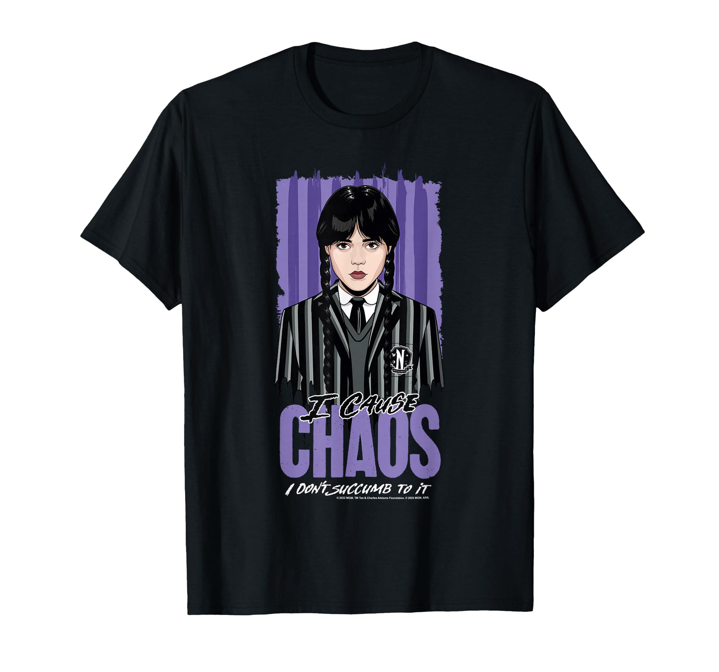 Wednesday Season 2 I Cause Chaos I Don't Succumb to It T-Shirt