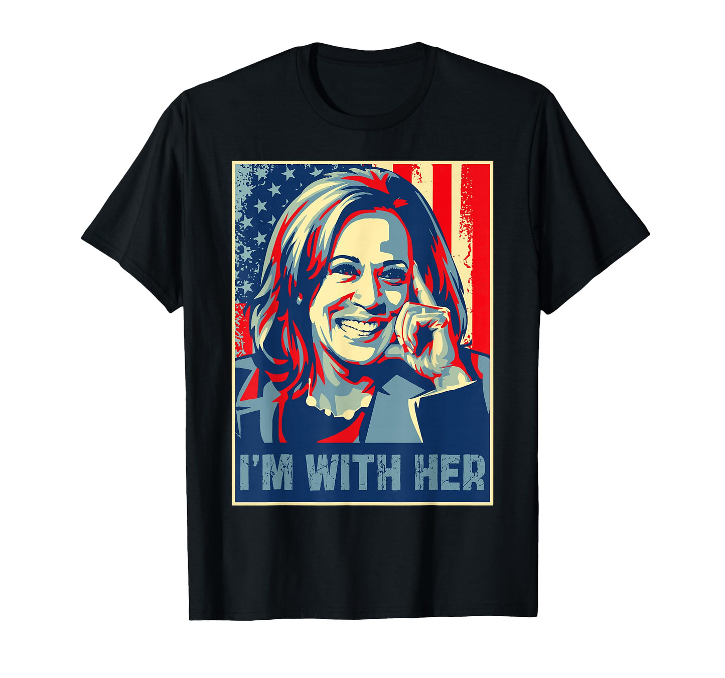 Retro I'm With Her Kamala Harris USA President Election 2028 T-Shirt