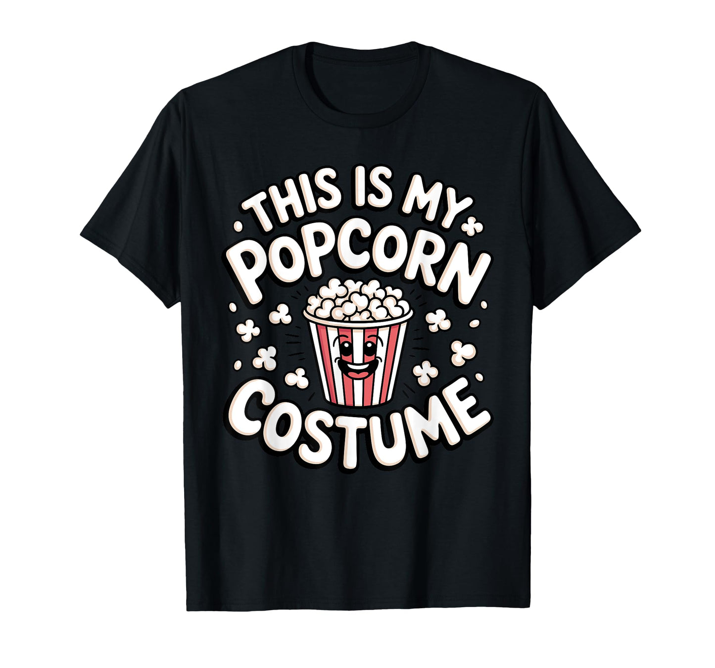 Funny Popcorn Art for Men Women Kids Pop Corn Popcorn Lovers T-Shirt