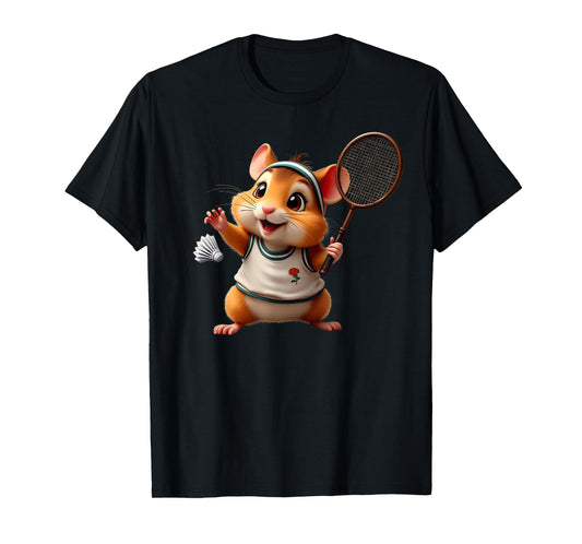 Badminton Art For Men Women Kids Badminton Lover Badminton T-Shirt