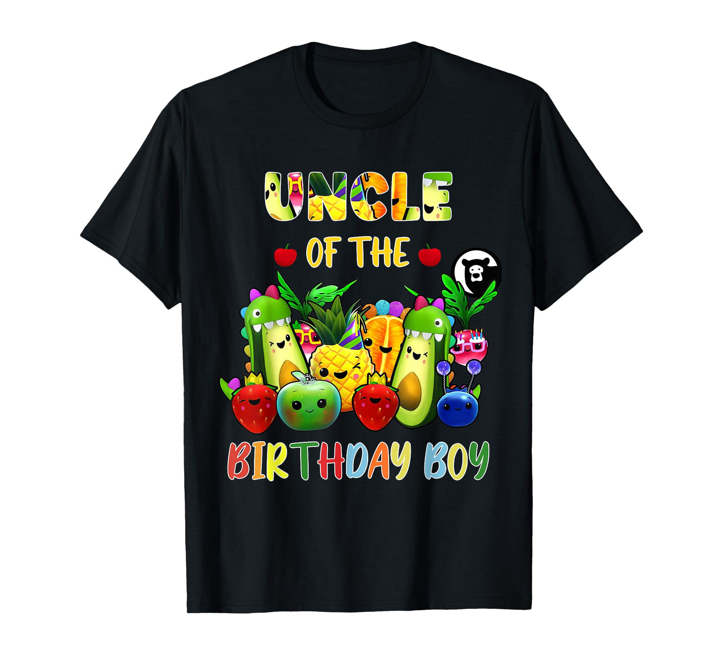 Uncle Of The Birthday Boy Family Fruit Birthday Hey Bear T-Shirt