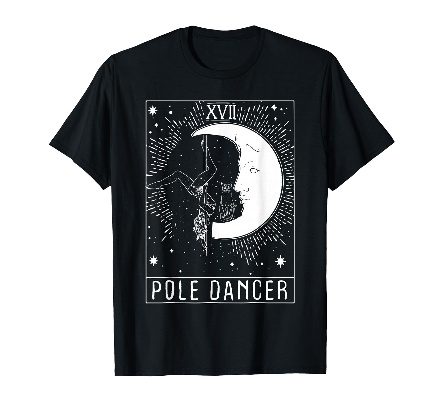 Moon Crescent Tarot Pole Dancer - Pole Dancing T-Shirt