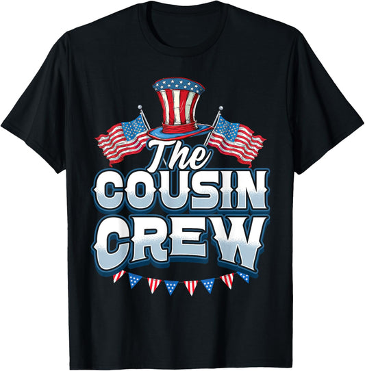 Cousin Crew 4th of July Family Matching Group Cousin Crew T-Shirt