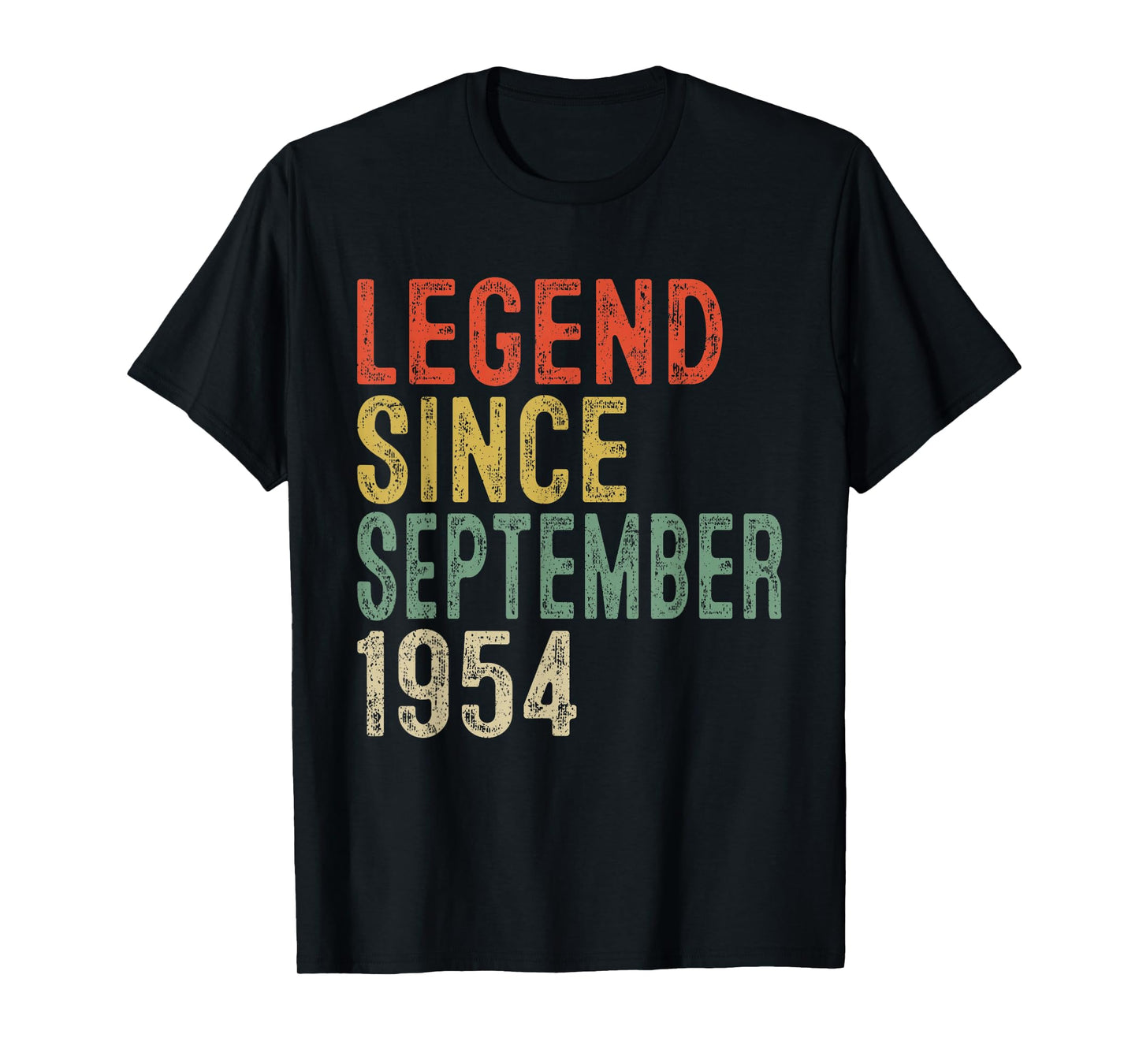 Legend Since September 1954 71st Birthday Gifts 71 Year Old T-Shirt
