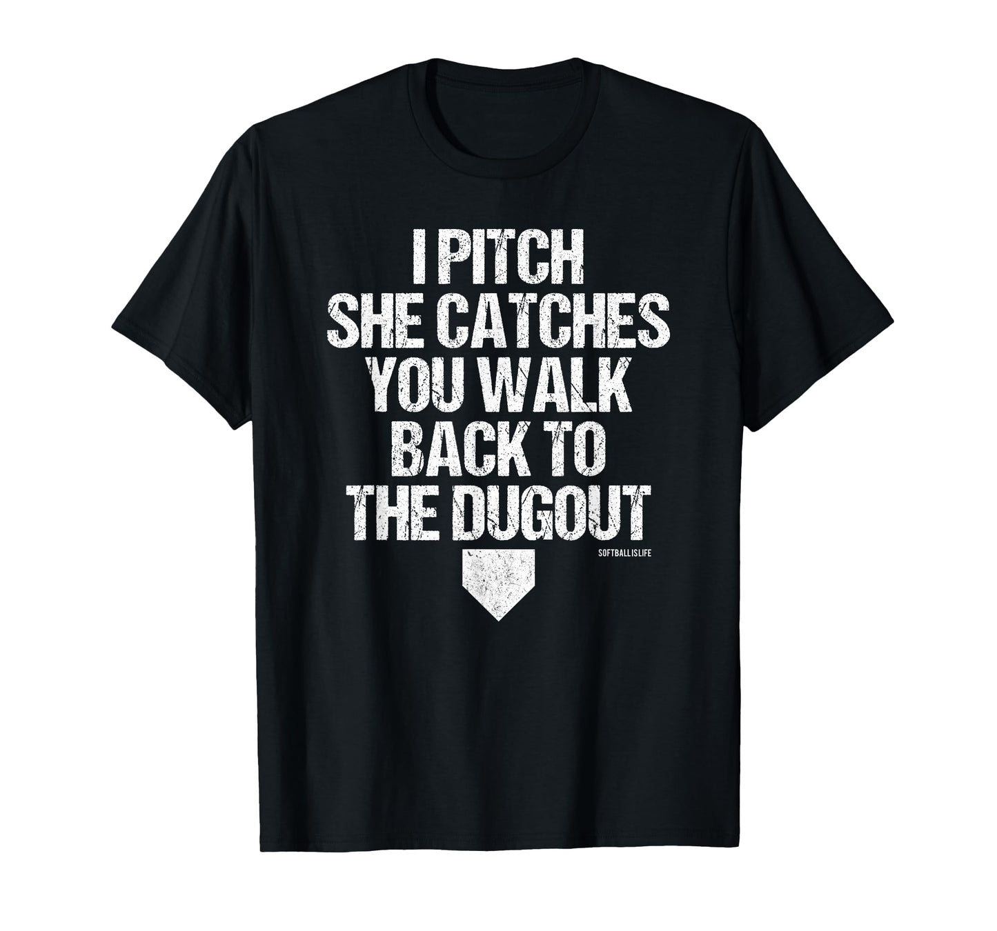 Girls Fastpitch Catcher Jug Funny Softball T-Shirt