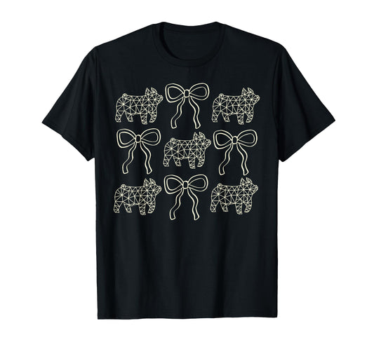 Coquette Pig Stock Show Livestock Show Mom Hog Breeder T-Shirt