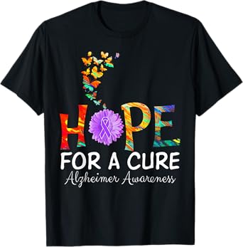 Alzheimer's awareness shirt Hope for a Cure classic Gift T-Shirt