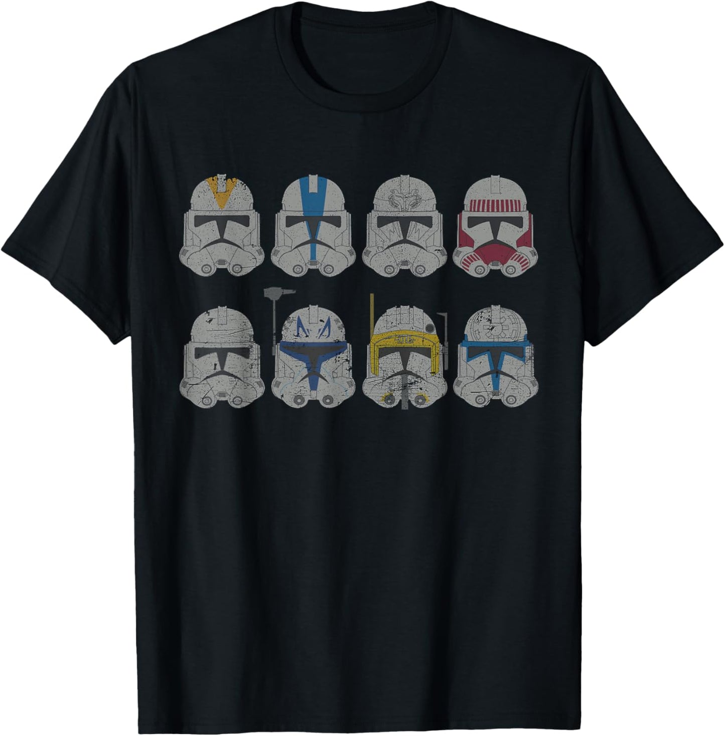 Star Wars Clone Wars Clone Troopers Helmets T-Shirt