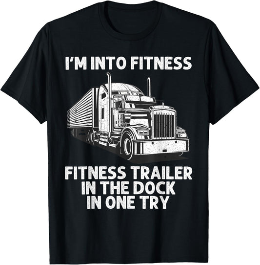 Best Truck Driver Art For Men Dad Women Trucking CDL Trucker T-Shirt