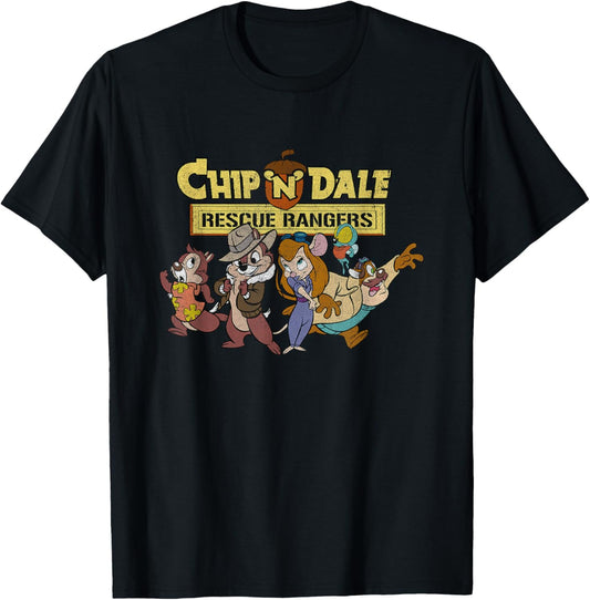 Chip 'N Dale Rescue Rangers - Goofy Group Rescue T-Shirt