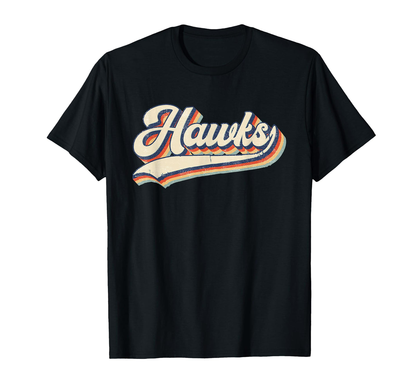 Hawks Sports Name Vintage Retro Gift Men Women Boy Girl T-Shirt