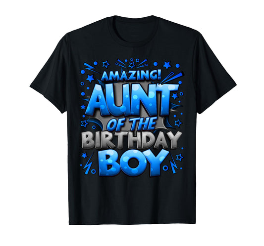 Aunt of the Birthday Boy Matching Family Of Boy Party T-Shirt