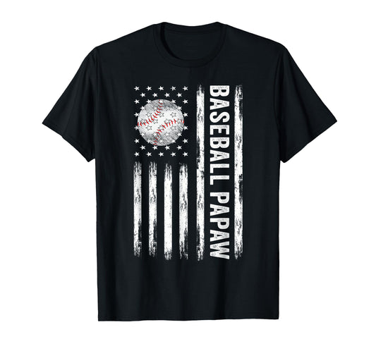 Baseball Papaw American Best Baseball Papaw Father's Day T-Shirt