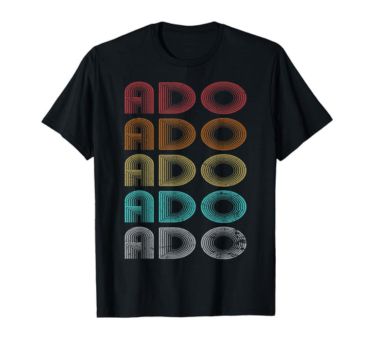 Ado Family Name I Love Ado Personalized Vintage T-Shirt