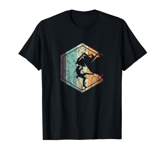 Climbing Mountaineering Climber Athletes Mountain Rock Gift T-Shirt