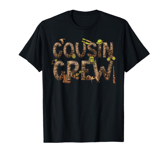 Cousin Crew Hunter Hunting Camouflage Matching Family Trip T-Shirt