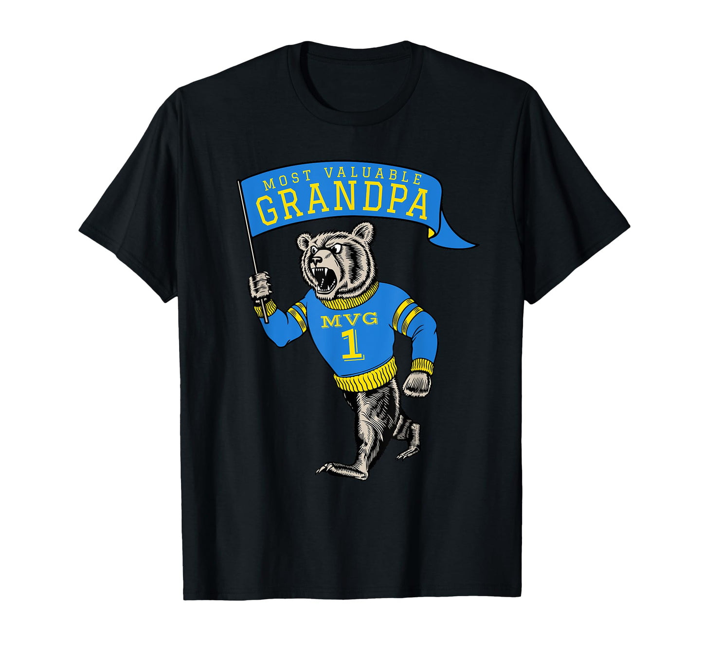 Funny Grandpa Most Valuable Number 1 Saying Grandfather T-Shirt