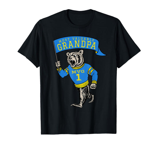 Funny Grandpa Most Valuable Number 1 Saying Grandfather T-Shirt