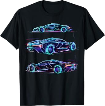 Concept Sports Supercar Race Car Guy Teen Futuristic Graphic T-Shirt
