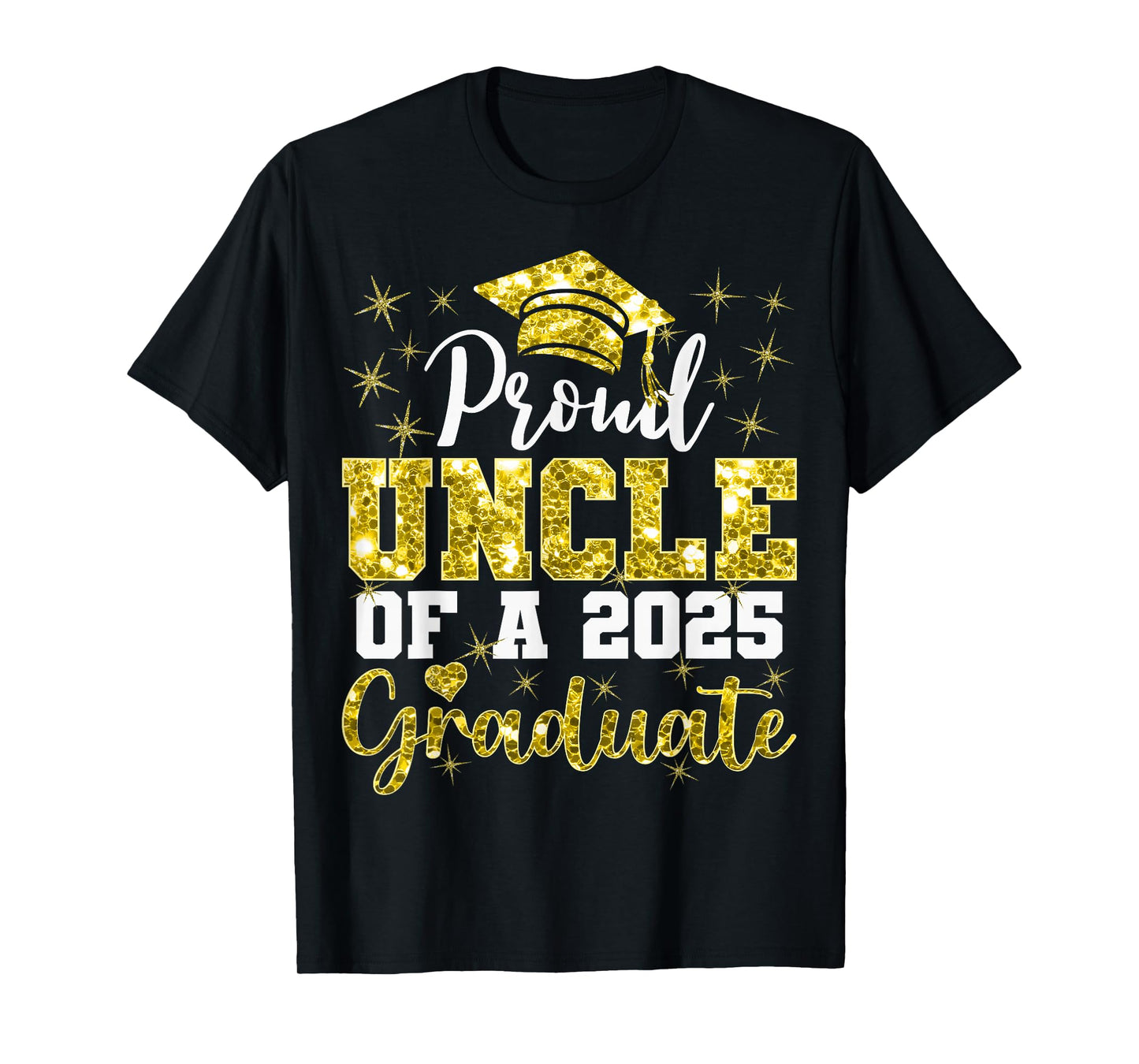 Super Proud Uncle of 2025 Graduate Senior Graduation Family T-Shirt